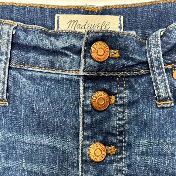 Madewell Women's 10" High Rise Skinny Jeans Size 29 Style H6319 Drop Hem Edition - Picture 8 of 12